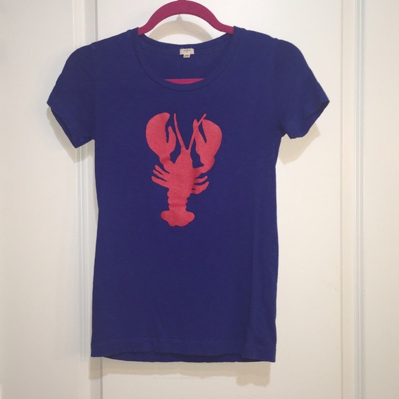 J.Crew royal blue lobster t shirt XXS
