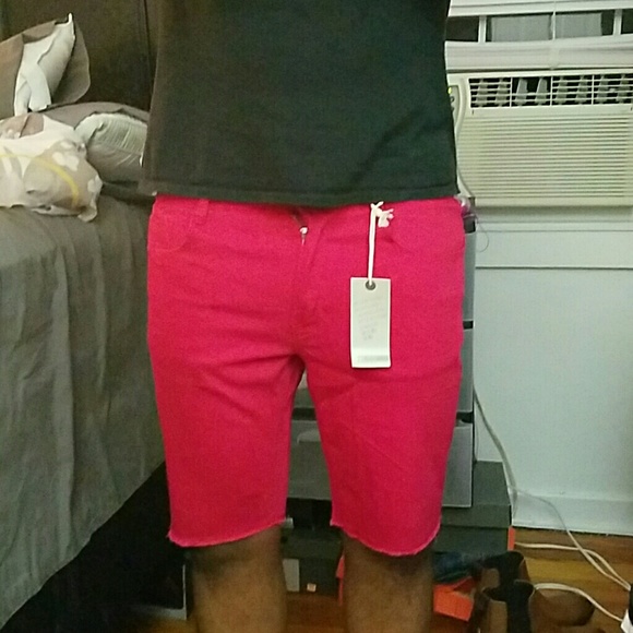 21 Men Red Shorts