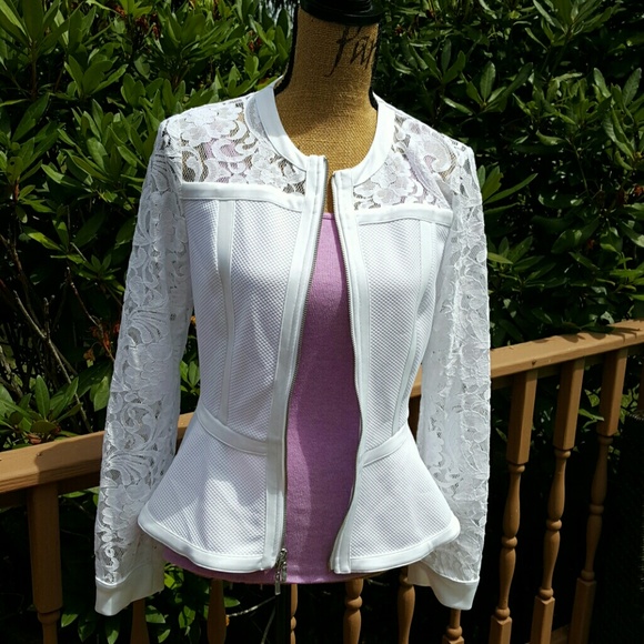 lace peplum jacket