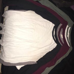 Three VS PINK 3/4 quarter sleeve baseball tees