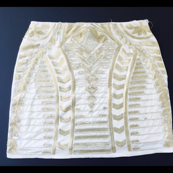 Beautifully Beaded Mini Skirt - Picture 1 of 4