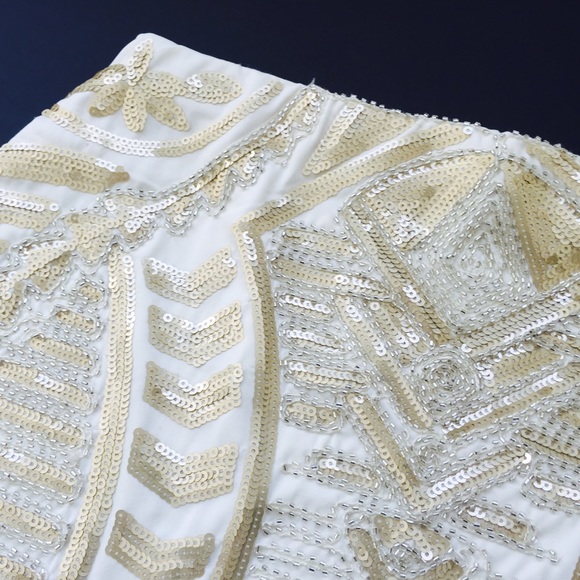 Beautifully Beaded Mini Skirt - Picture 3 of 4