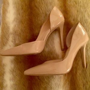 Tan Pointy Toe Pumps