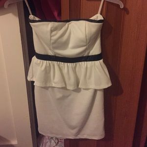 Strapless Cream Dress