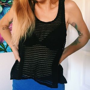 Black loose tank