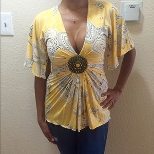 SKY Top with Rhinestone details