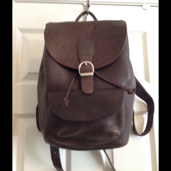 unisex leather backpack