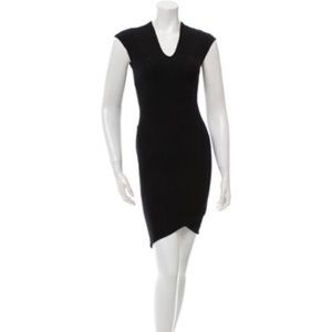 Helmut by Helmut Lang Seamed Cap Sleeve Sheath
