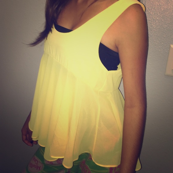 PINK Victoria's Secret Tops - Yellow Top