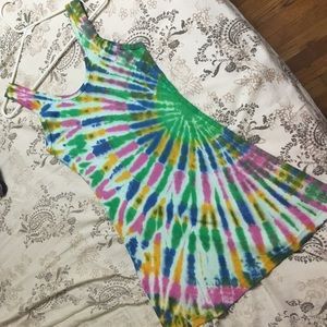 New ! Tie die Hand made mini dress 👗