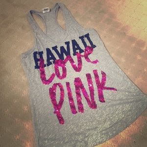Victoria's Secret Gray Hawaii tank top