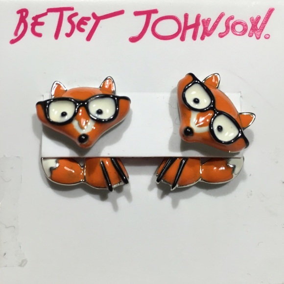 Betsey Johnson Jewelry - Betsey Johnson fox earrings