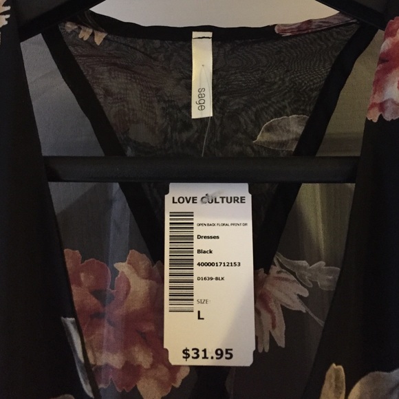 Floral backless dress - new w/ tags! - Picture 4 of 4