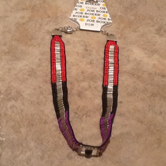 ❤️5/$25. Joe Boxer Beaded Choker & Bracelet Set - Picture 2 of 4