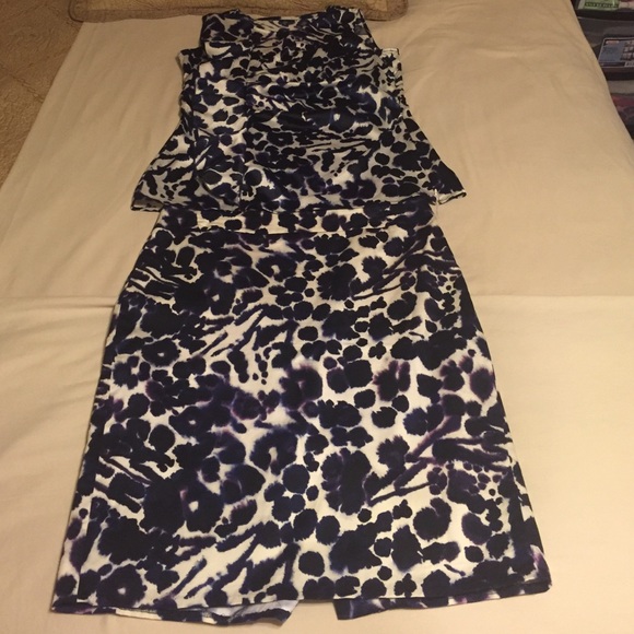 Ann Taylor blouse and skirt