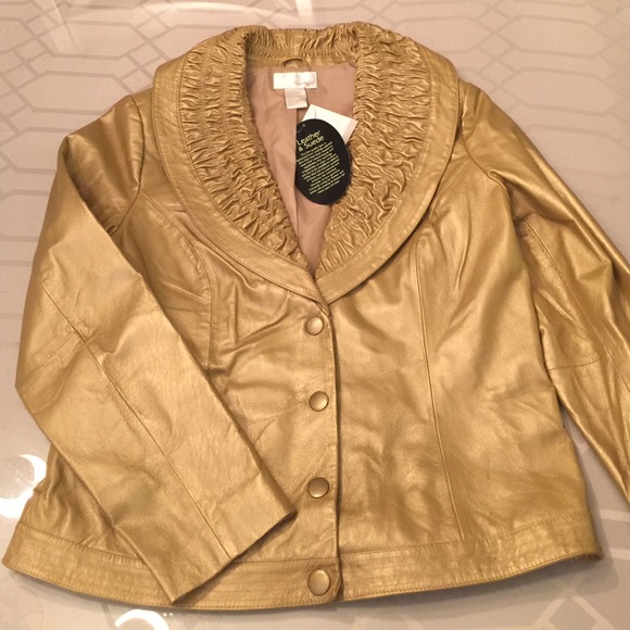 Gold Spiegel Leather Jacket