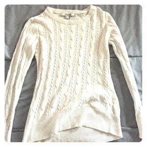 Cozy White Sweater with Rabbit Hair