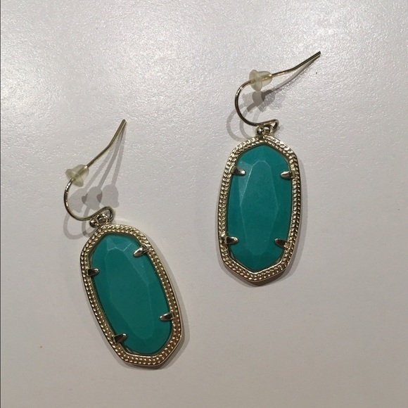 *Sold* Teal magnesite dani earrings