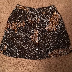 Floral Mini Skirt