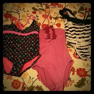 3 girls' bathing suits GAP,  Xhilaration, Nevada
