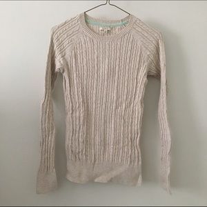 Cable knit sweater