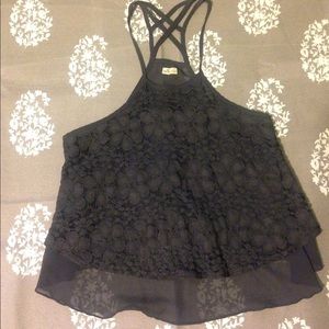 High Neck Floral Cami