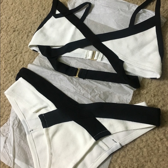 Black & White Bandage Bikini - Picture 2 of 3