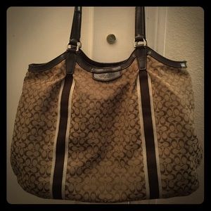 Nice coach purse, normal wear.