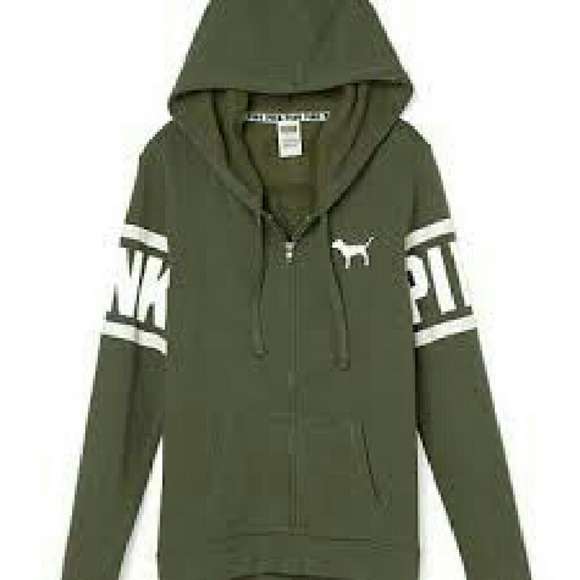 ISO: PINK olive green hoodie