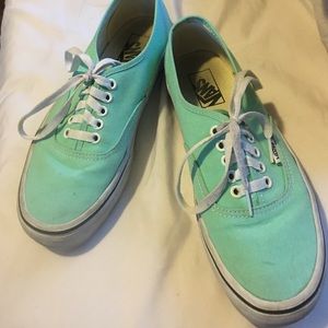 MINT BLUE VANS🍏