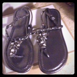 DARK SILVER SANDALS