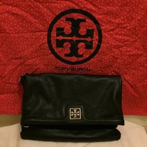Authentic Used Tory Burch Fold Over Bag