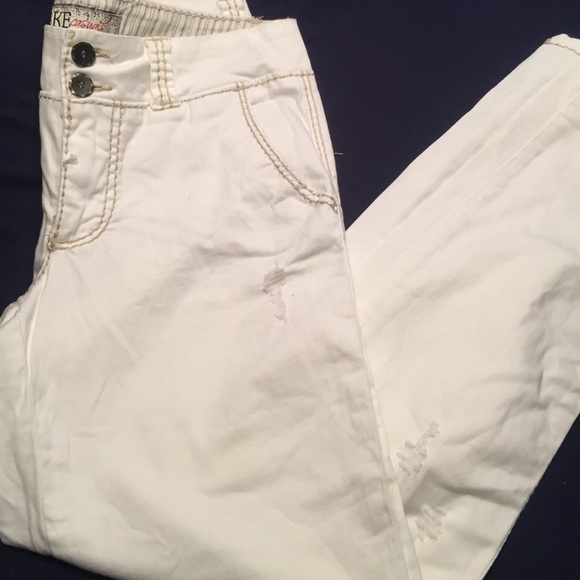 BKE Buckle Casual White Summer Pant! Size 25 - Picture 3 of 4