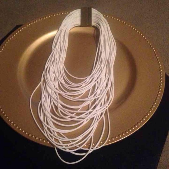 White rope necklace