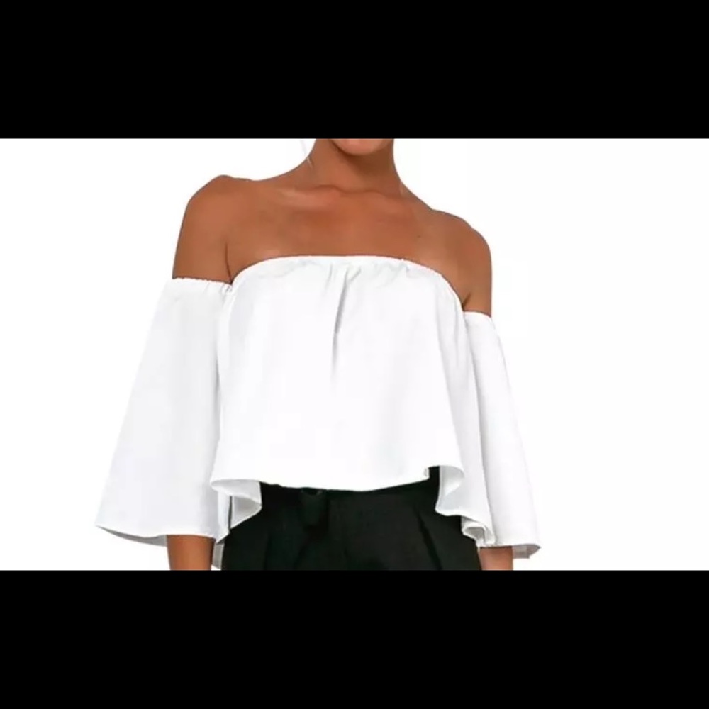 Open flare black shirt