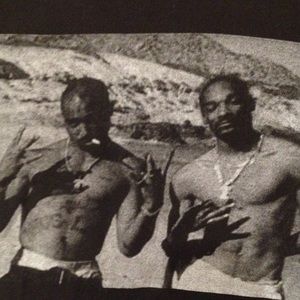 Tupac Snoop Dogg black tshirt