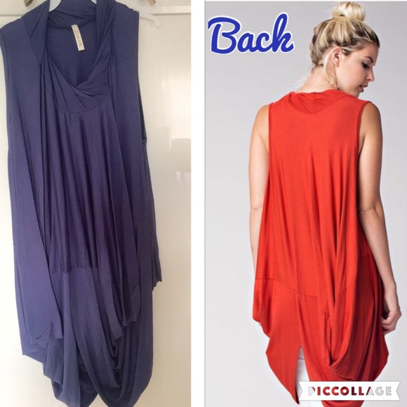 1 Left! ! Two-Toned Dusty Denim Color Top - Picture 4 of 4