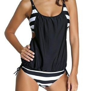 2 piece tankini swim suit medium