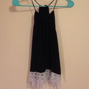 Black tank top