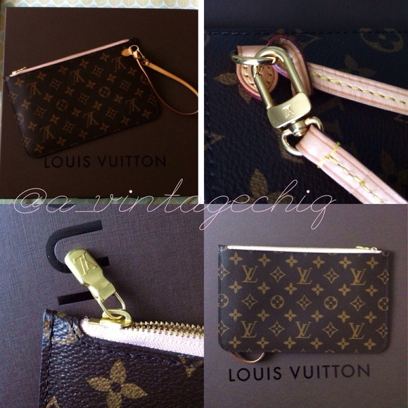 Louis Vuitton Handbags - Louis Vuitton Neverfull MM Pink RARE Clutch New