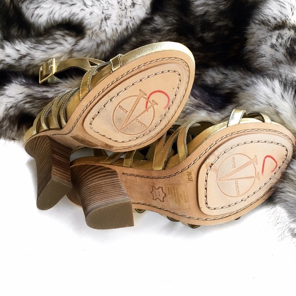 🔴Sold in bundle| Vince Camuto gold gladiator heel - Picture 4 of 4