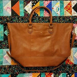 Faux Leather Tote Bag by Merona