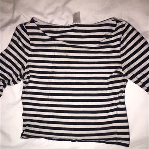 Stripped crop top from Divided H&M