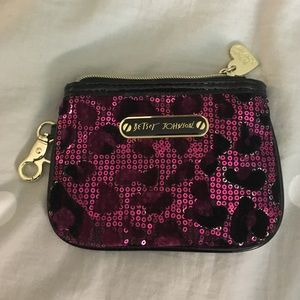 Glittery Pink Betsey Johnson wallet