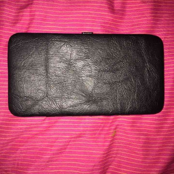 Black studded faux leather wallet from Claire's - Picture 2 of 4