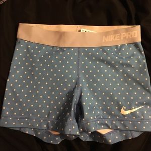 BLUE AND WHITE POLKA DOT NIKE PROS