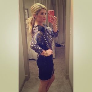 Mara Hoffman peacock dress w/ open back