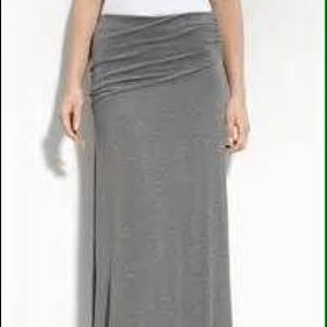 Jersey knit maxi skirt