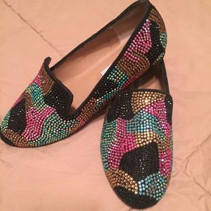 Steve Madden Rhinestone Flats - 6