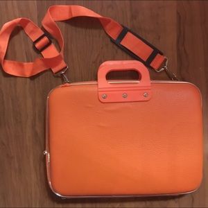 RETRO Orange Hardshell Laptop Case (very large)